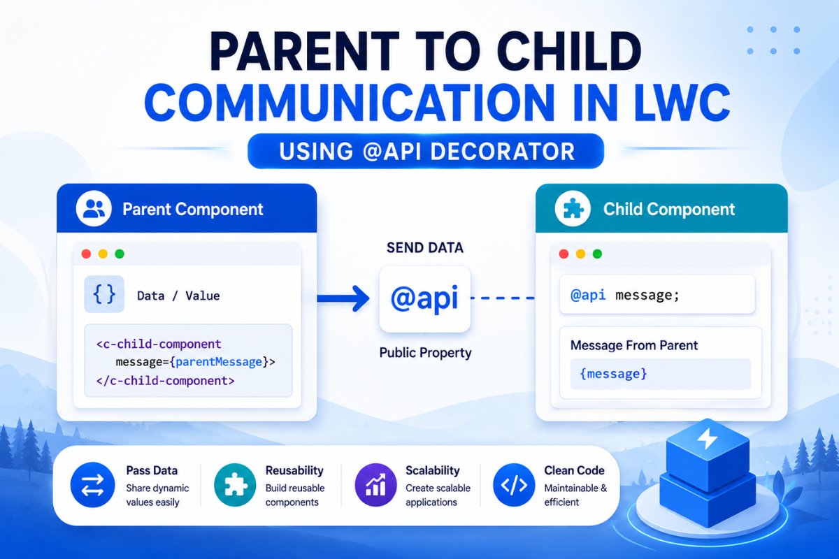 Parent to Child Communication in LWC Using @api Decorator