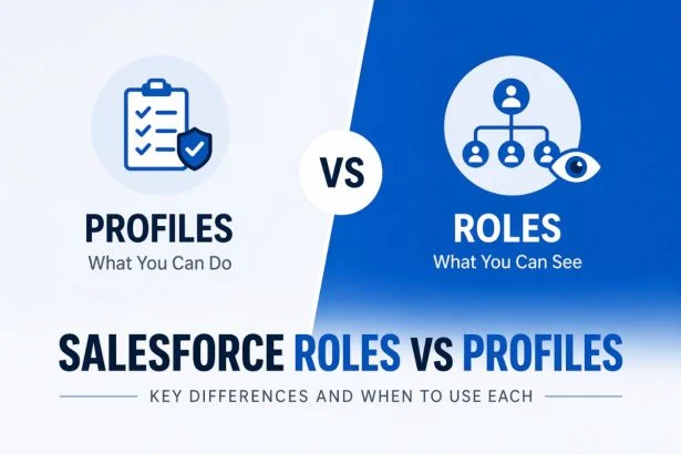 salesforce roles vs profiles
