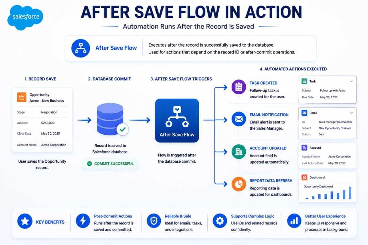 Before Save vs After Save Flow in Salesforce with Real Examples