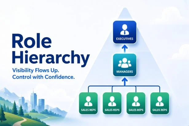 Role hierarchy with Salesforce image