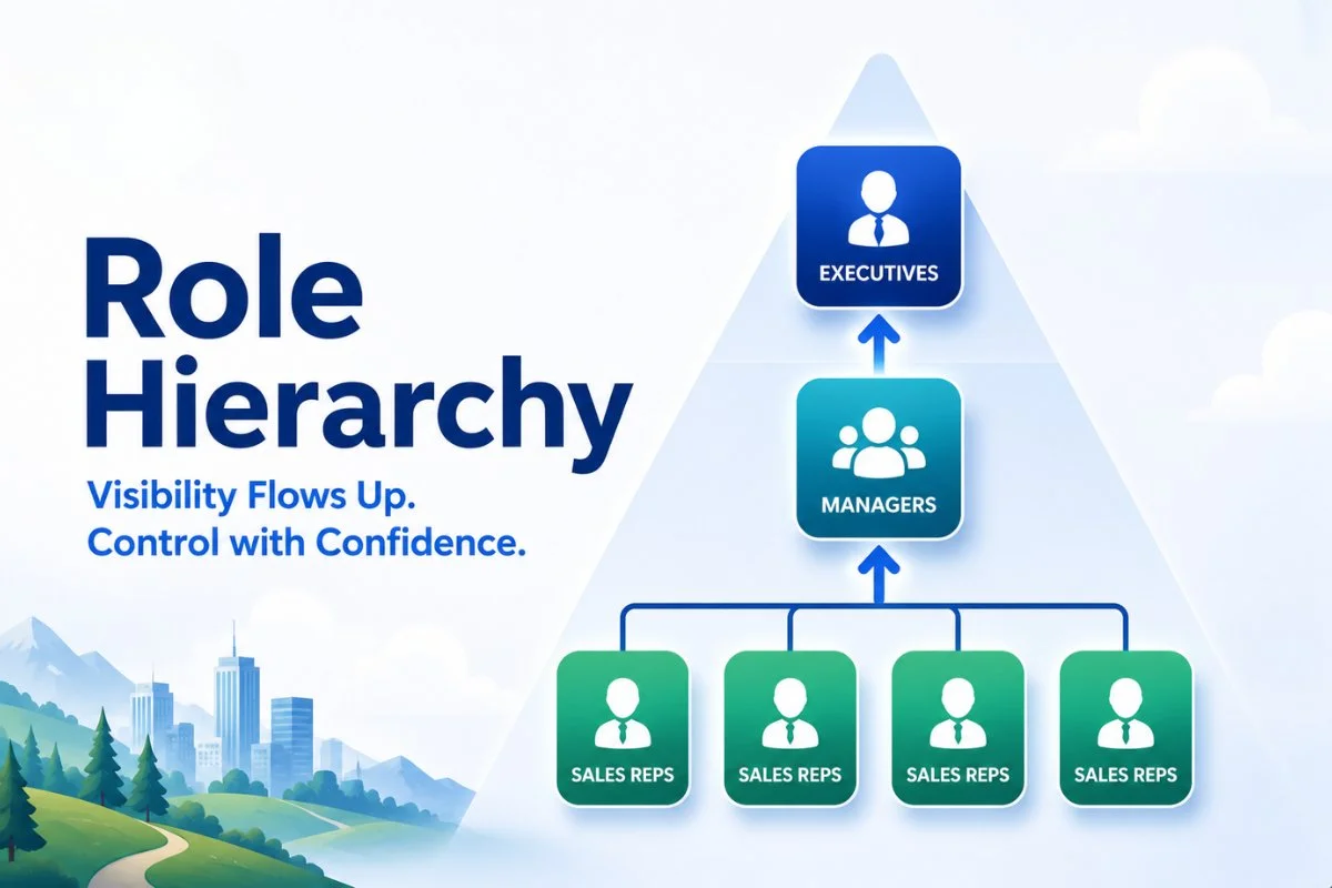 Role hierarchy with Salesforce image