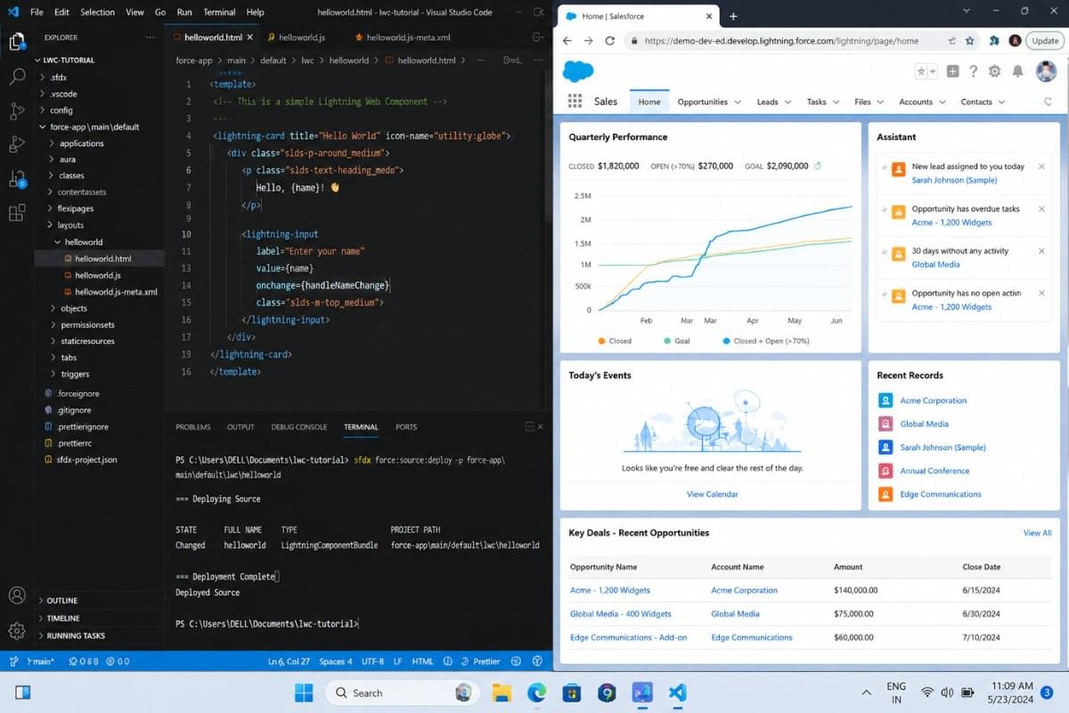 How to Create Your First Lightning Web Component in Salesforce