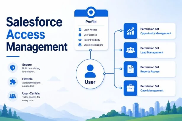 Salesforce access management infographic